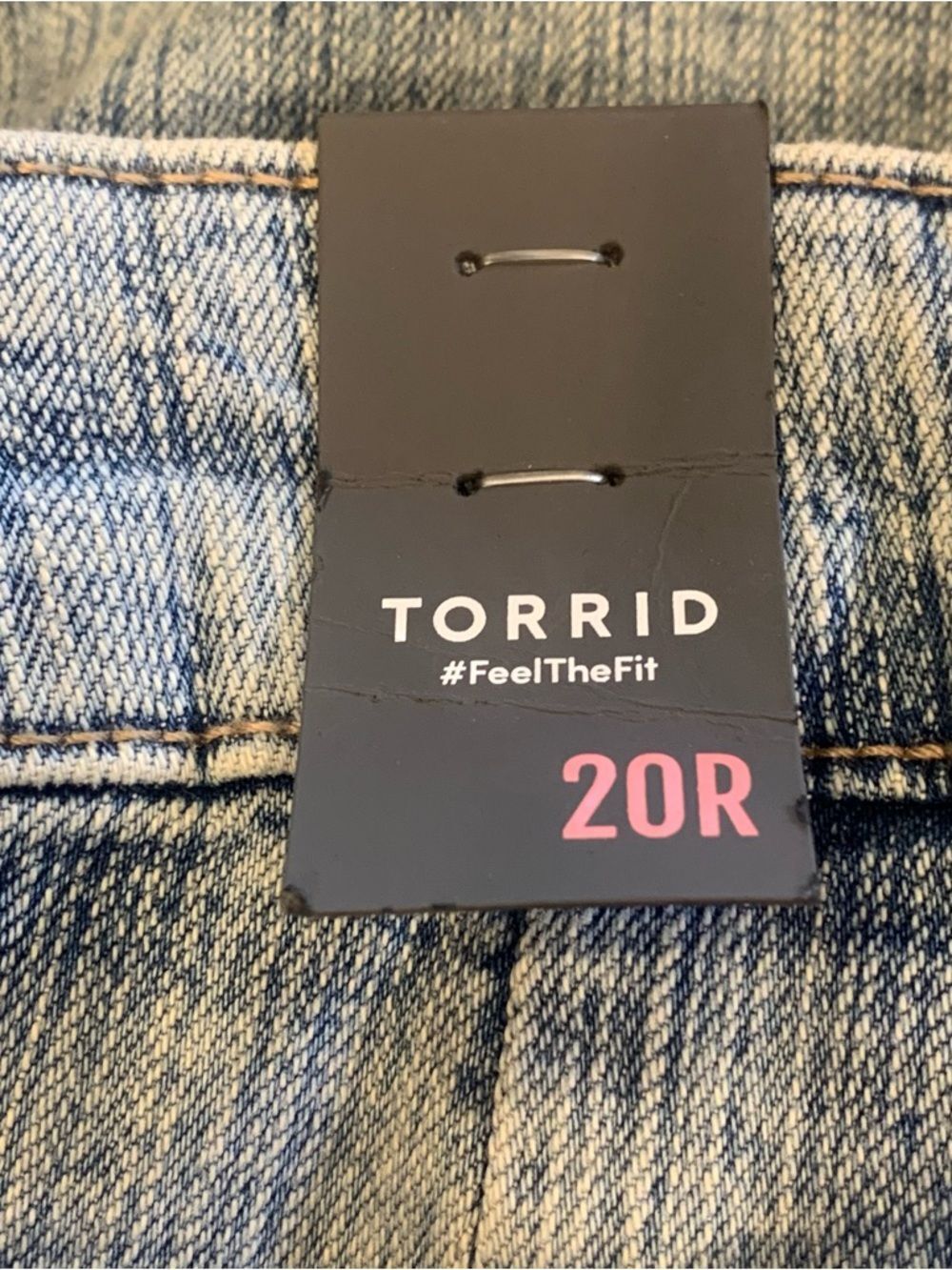 Torrid High Rise Baggy Wide Leg Tie Belt Jean Stretch + Rigid Size 20R - Picture 6 of 13